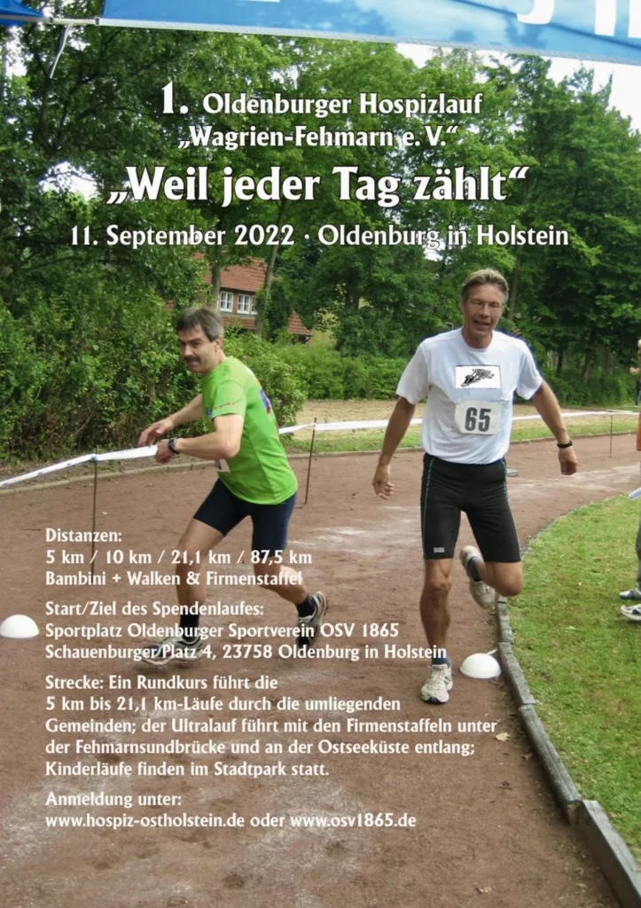 Plakat zum 1. Oldenburger Hospizlauf 2022